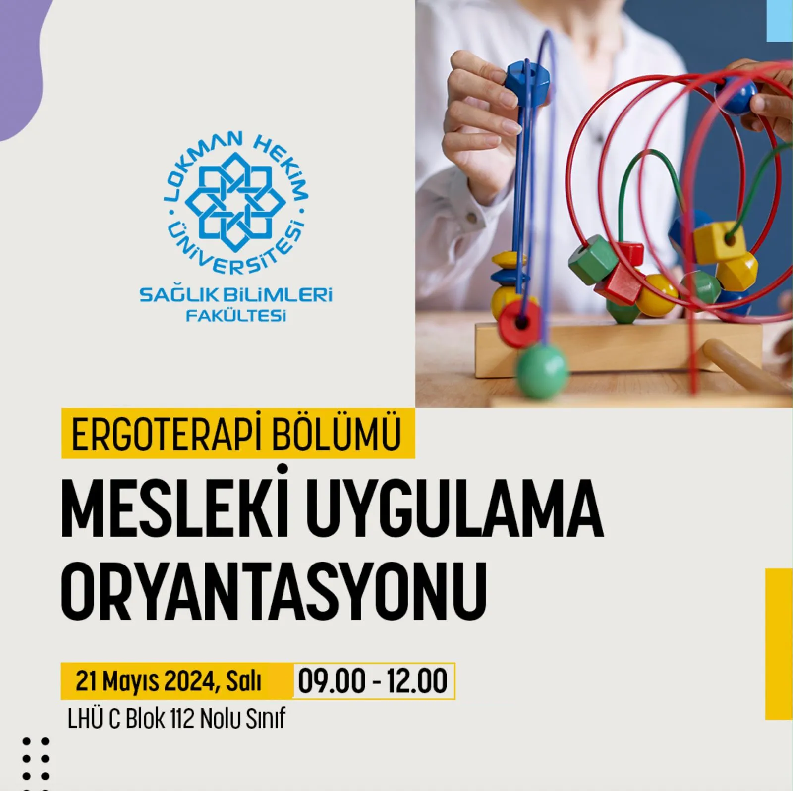 Ergoterapi Bölümü Mesleki Uygulama Oryantasyonu