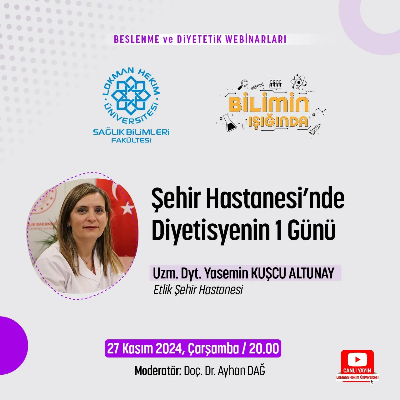 Şehir Hastanesinde Diyetisyenin 1 Günü
