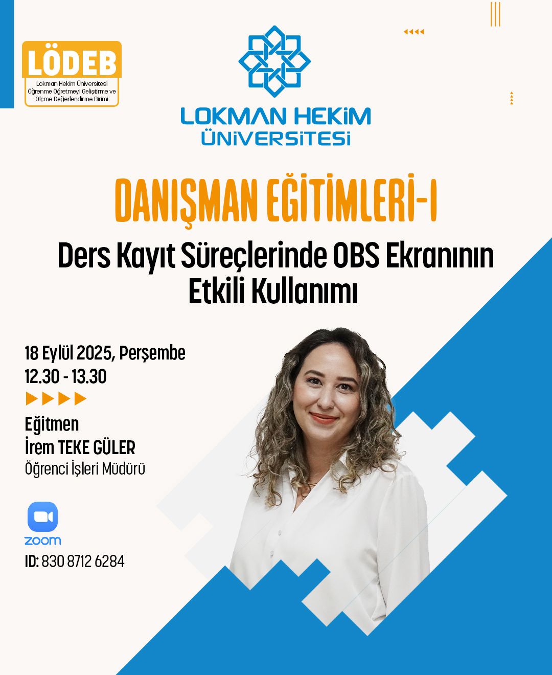 Danışman Eğitimleri - I Ders Kayıt Süreçlerinde OSB Ekranının Etkili Kullanımı