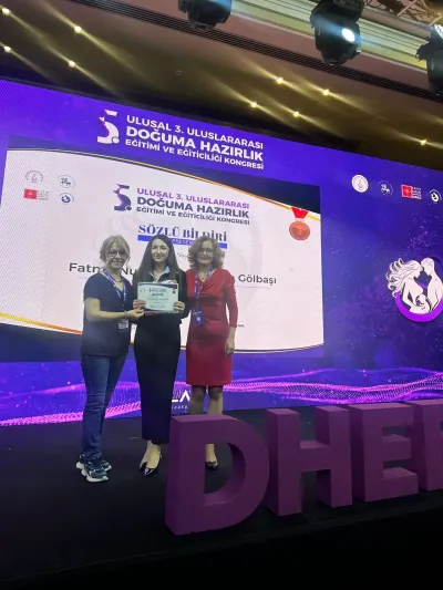 Eş Katılımlı Doğuma Hazırlık Programı Çalışması Üçüncülük Ödülüne Layık Görüldü