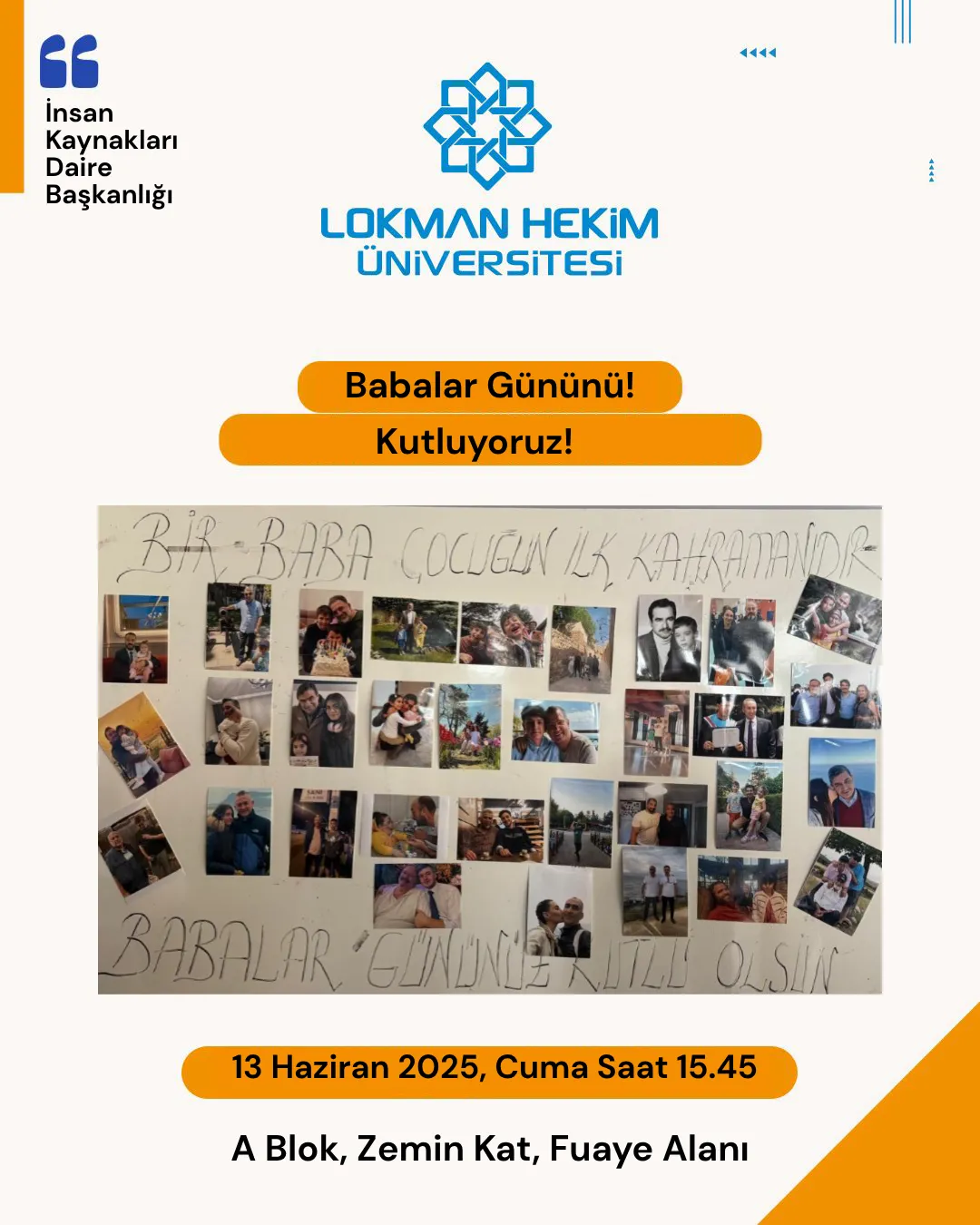 Babalar Gününü Kutluyoruz!