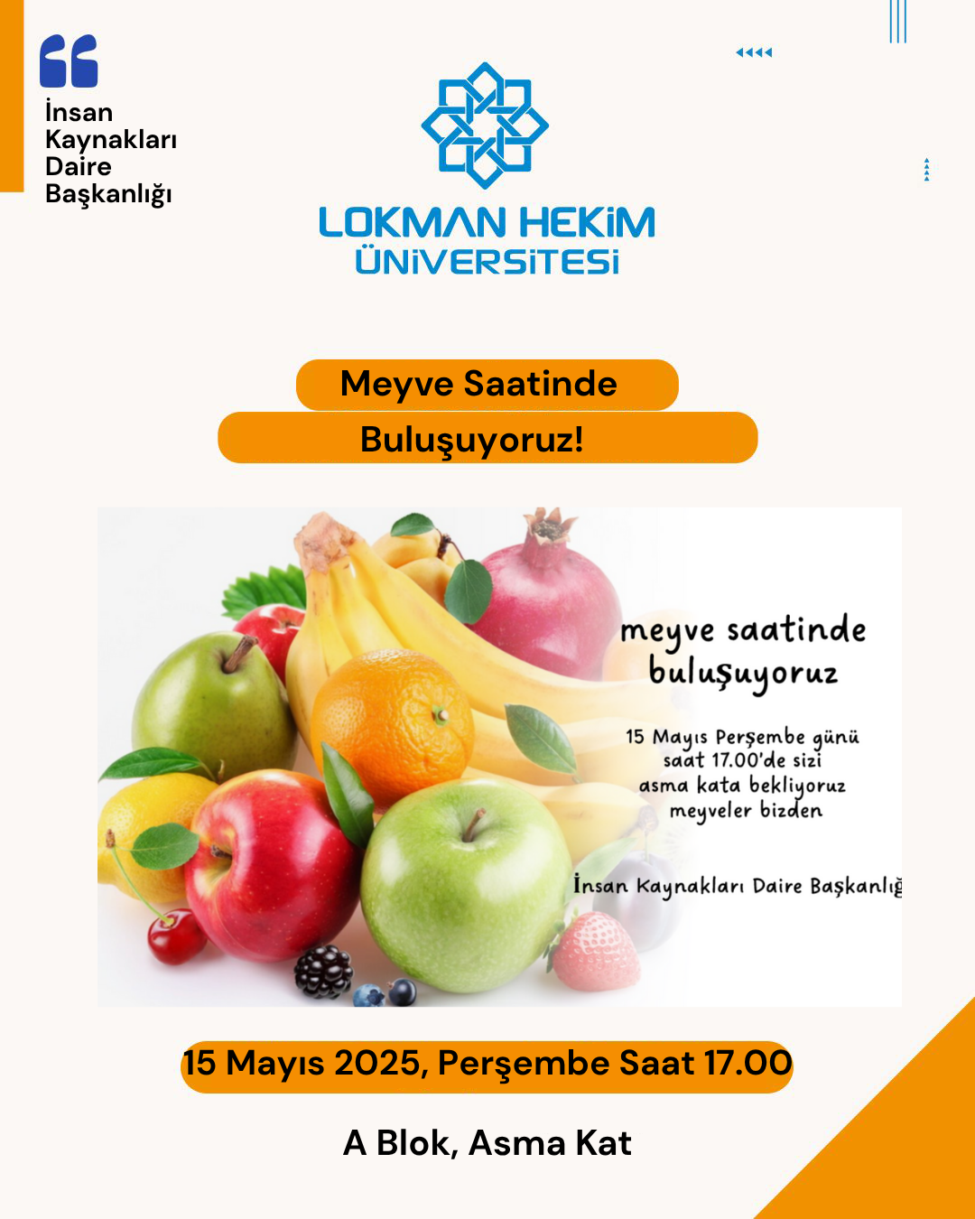 Meyve Saatinde Buluşuyoruz!