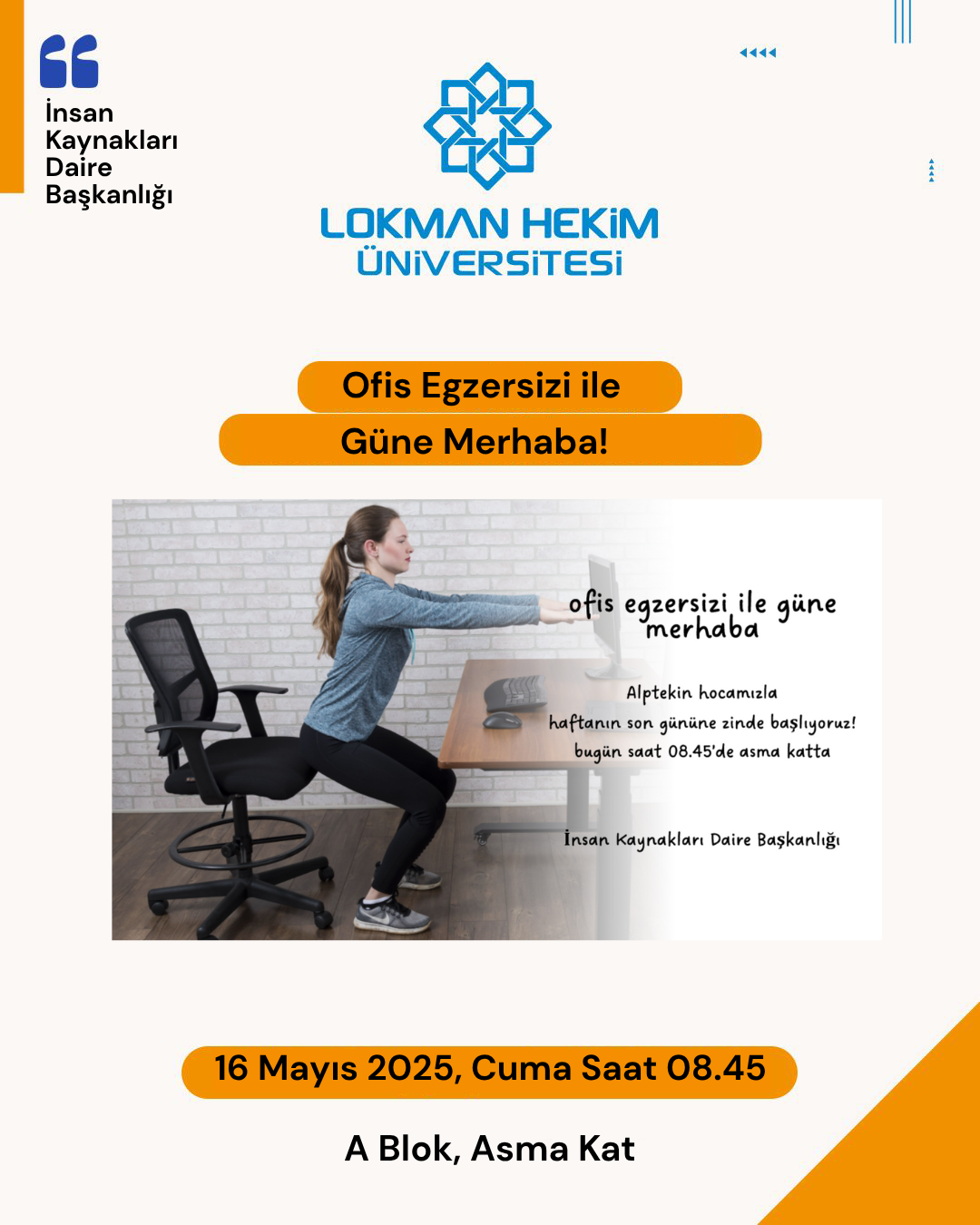 Ofis Egzersizi ile Güne Merhaba!