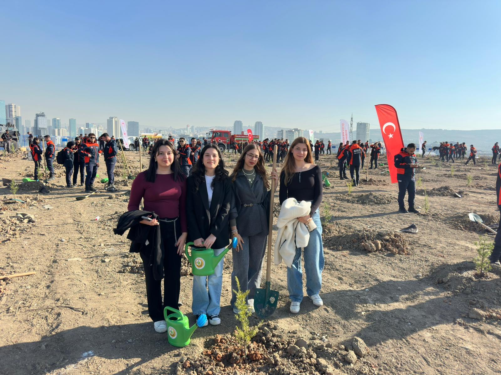 Our University Student Clubs Participated in the November 11 National Tree Planting Day Event
