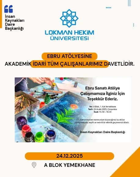 Ebru Atölye Çalışmasına Hepiniz Davetlisiniz