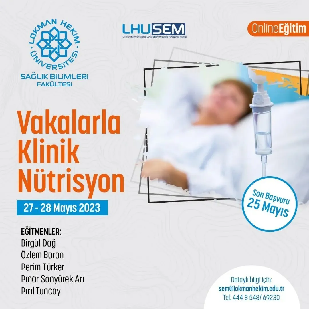 Vakalarla Klinik Nütrisyon Eğitim Programı