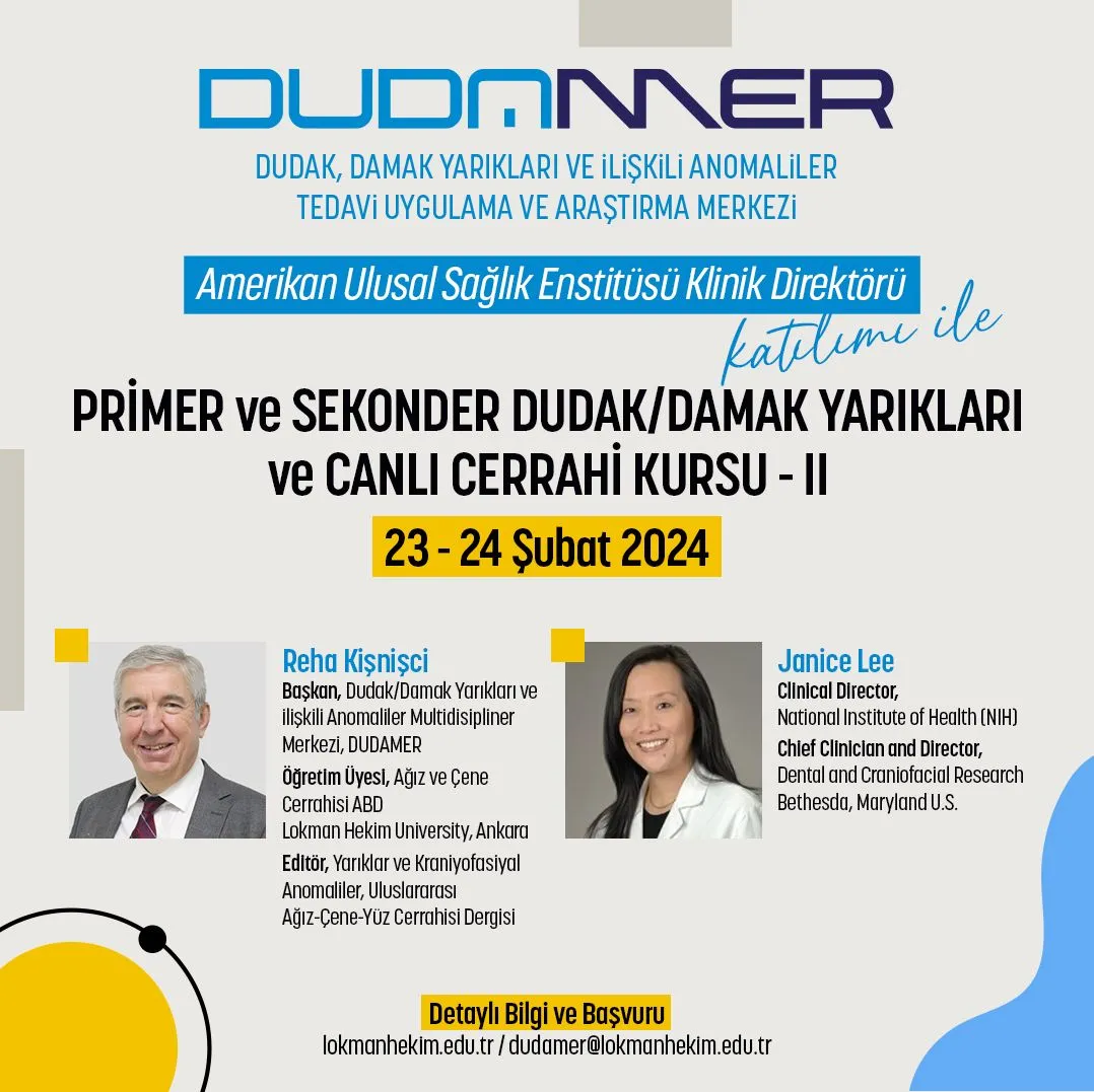 Primer ve Sekonder Dudak/Damak Yarıkları ve Canlı Cerrahi Kursu 2