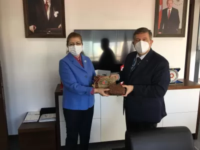 Azerbaycan Eğitim Ateşesi Üniversitemizi Ziyaret Etti