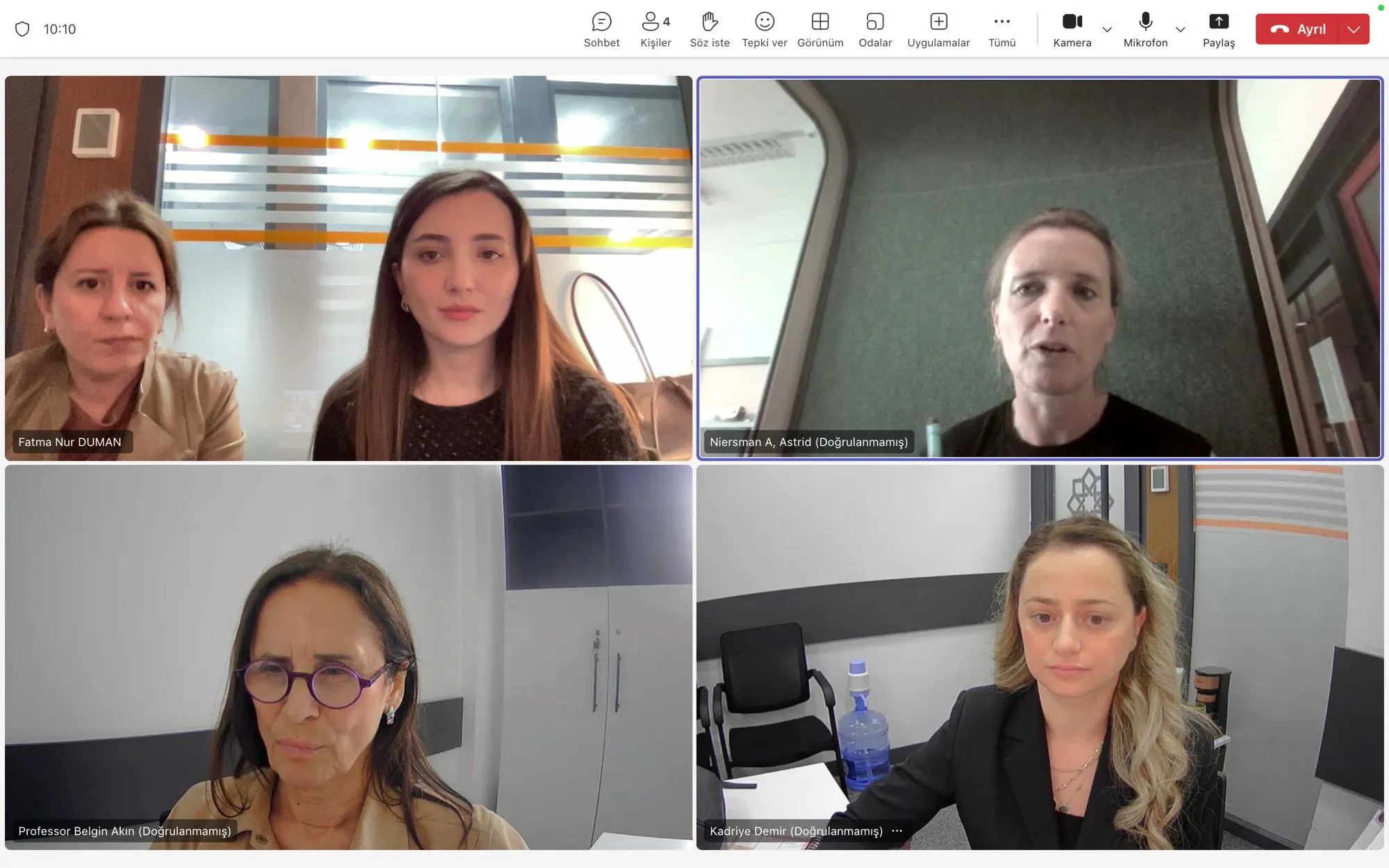Hemşirelik Bölümü Öğrencilerimiz II. Virtual Exchange Project'e Katılım Gösterdi.