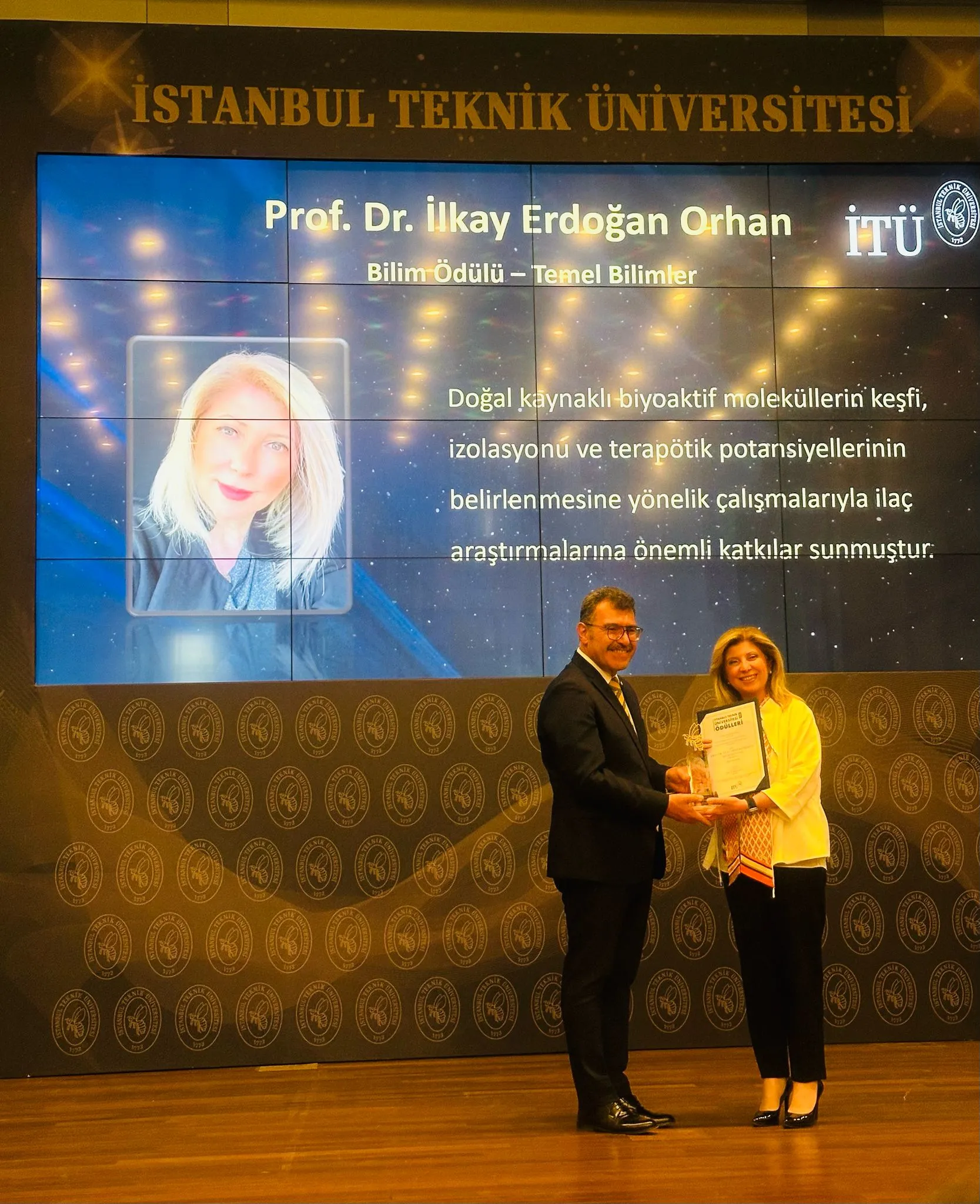 Dean of the Faculty of Pharmacy at Lokman Hekim University, Prof. Dr. İlkay ERDOĞAN ORHAN, has been Awarded the “Science Award” as Part of the “Istanbul Technical University Awards-2024.”