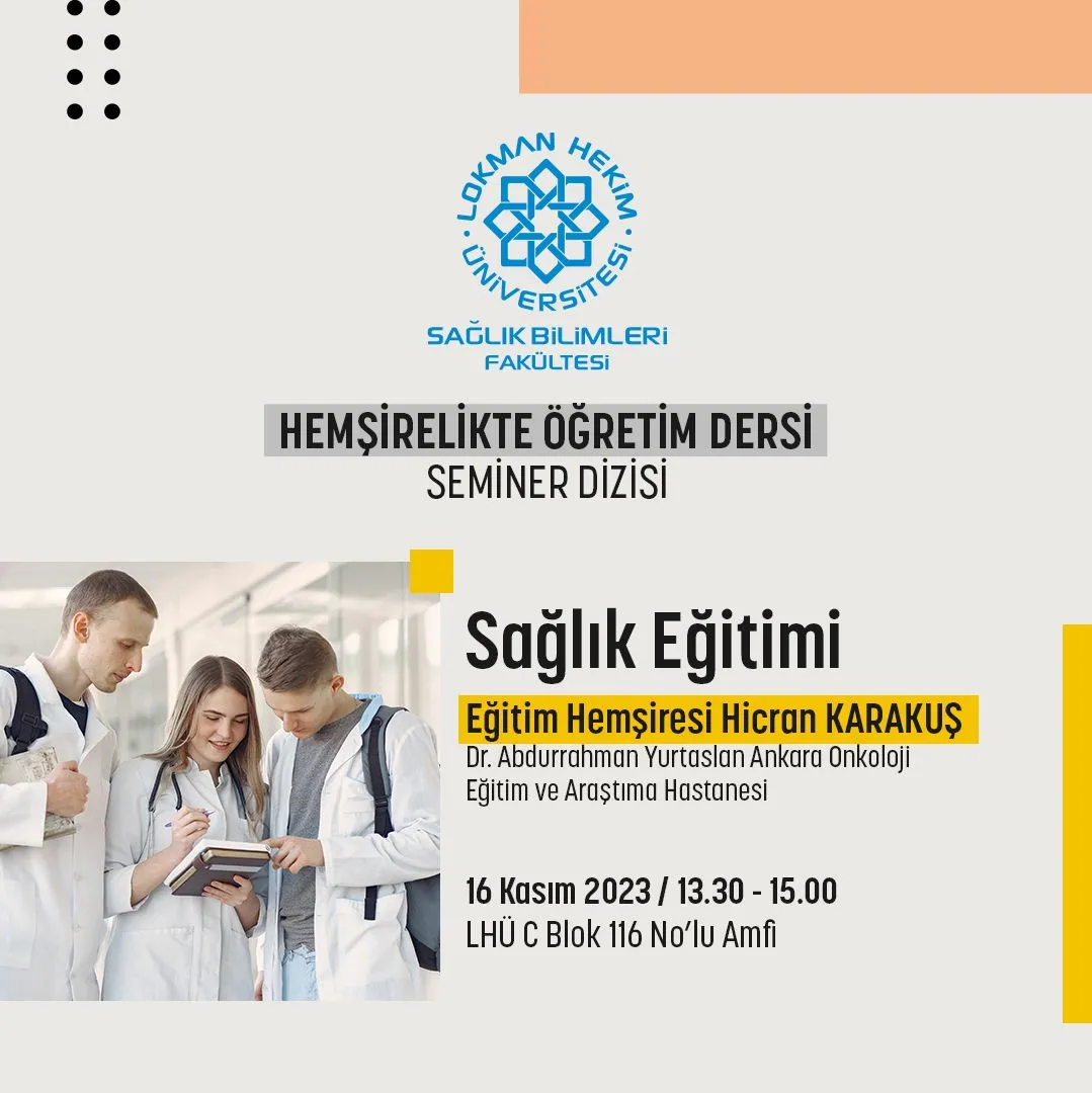 Hemşirelikte Öğretim Dersi - Sağlık Eğitimi