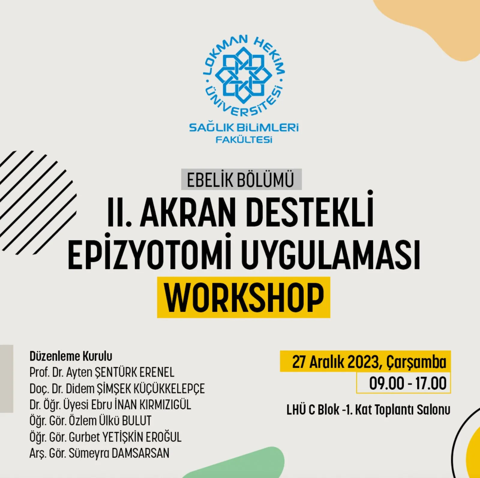 2. Akran Destekli Epizyotomi Uygulaması Workshop