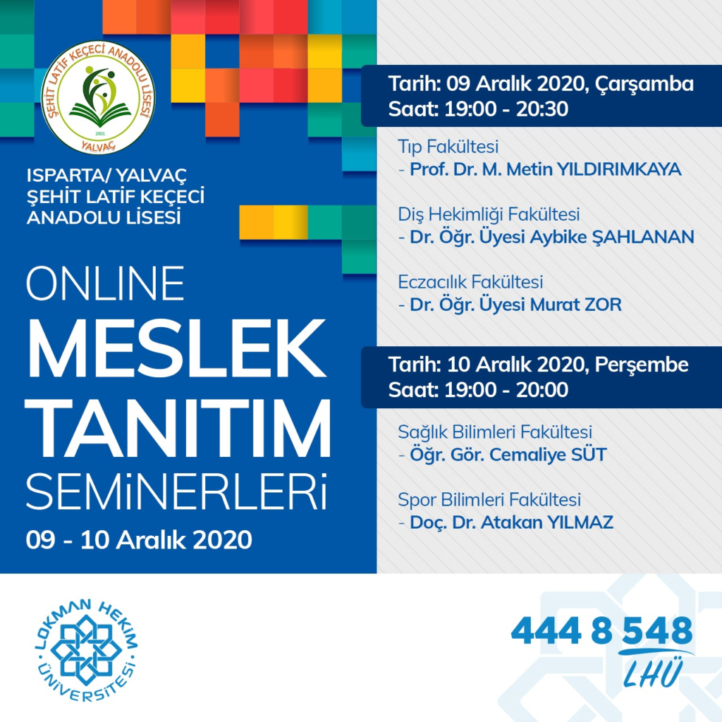 Isparta/yalvaç Şehit Latif Keçeci Anadolu Lisesi Meslek Tanıtım Semineri