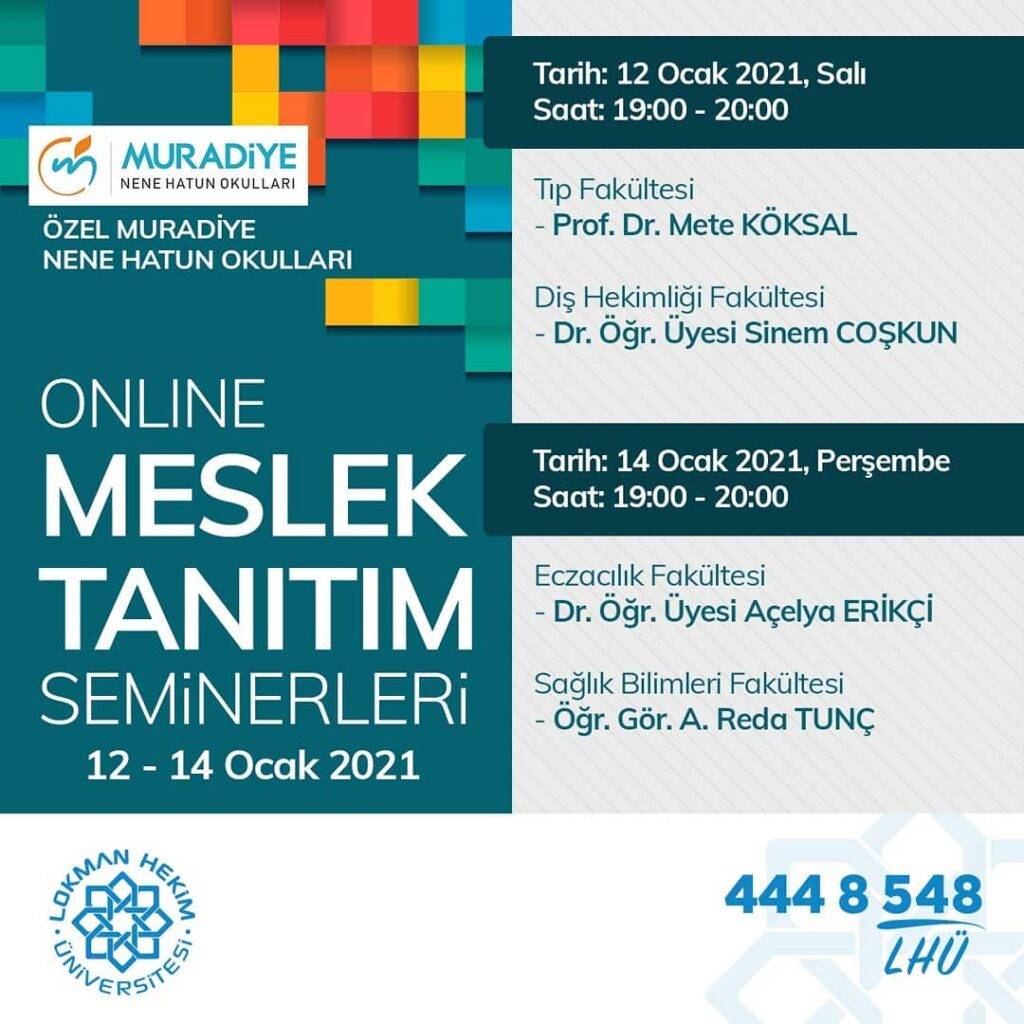 Özel Muradiye Nene Hatun Lisesi Online Meslek Tanıtım Semineri
