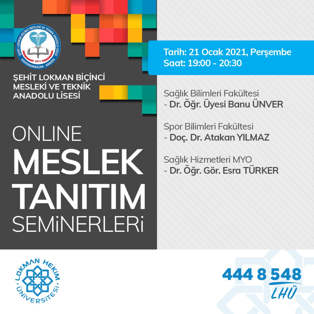 Şehit Lokman Biçinci M.t.a.l. Online Meslek Tanıtım Semineri