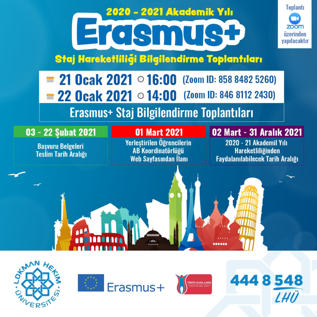 Erasmus+ Staj Hareketliliği Bilgilendirme Toplantısı
