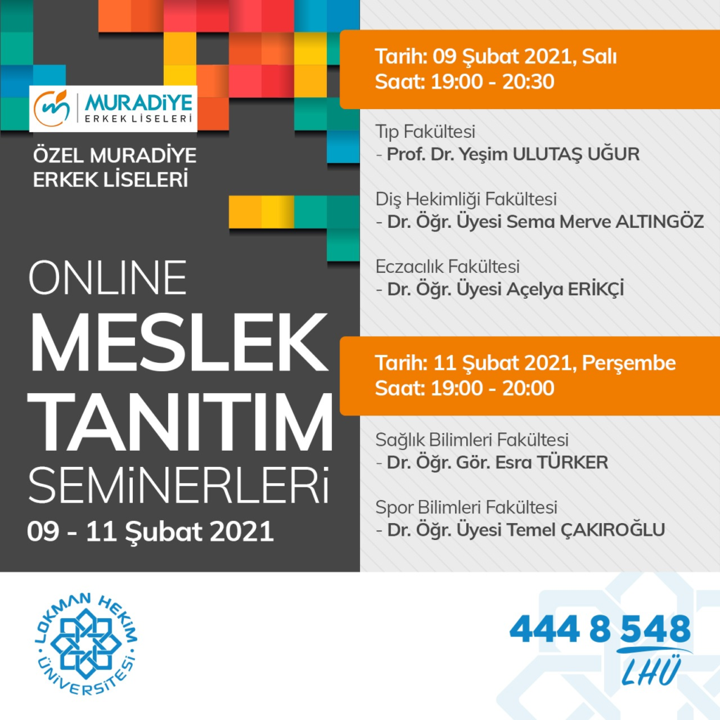 Muradiye Erkek Lisesi Online Meslek Tanıtım Semineri