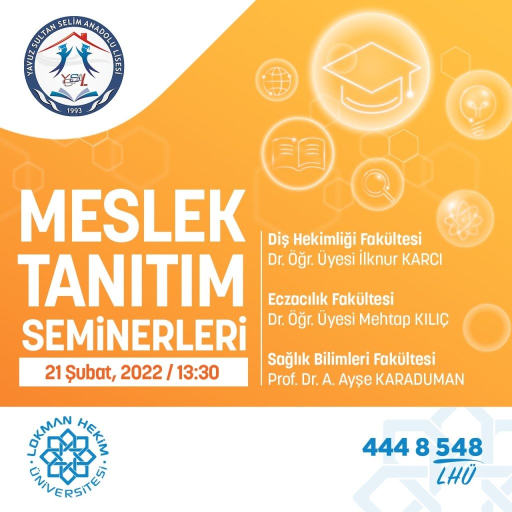 Yavuz Sultan Selim Anadolu Lisesi Meslek Tanıtım Semineri