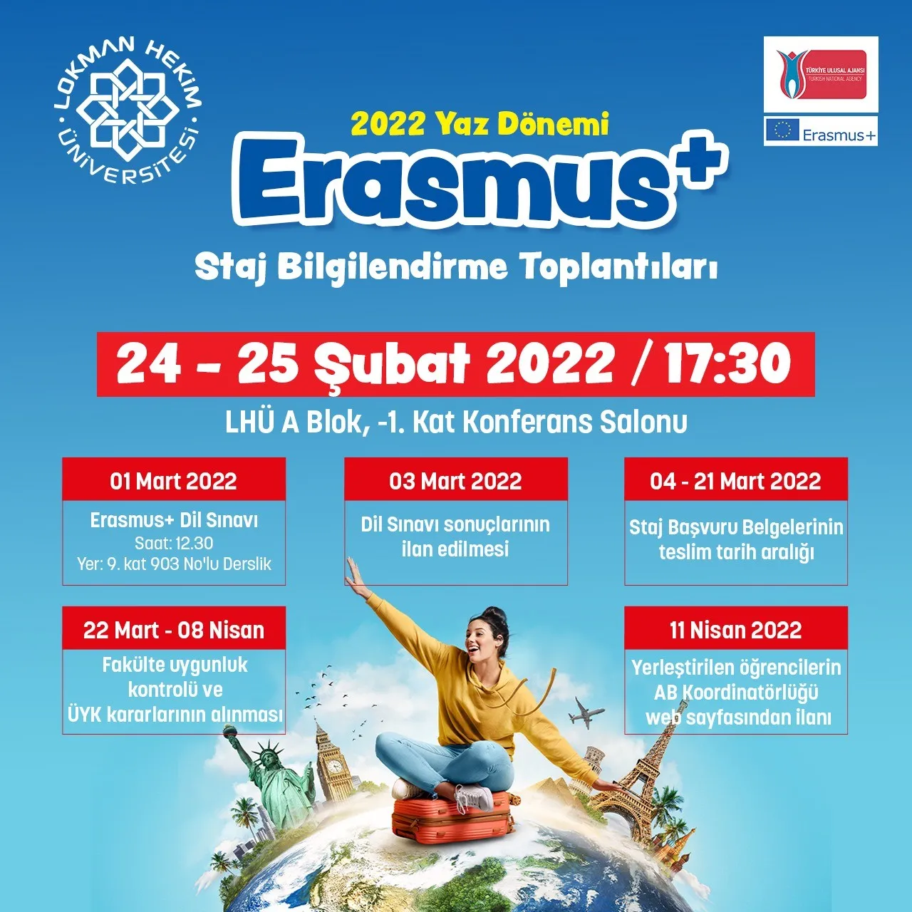2022 Yaz Dönemi Erasmus+staj Bilgilendirme Toplantısı