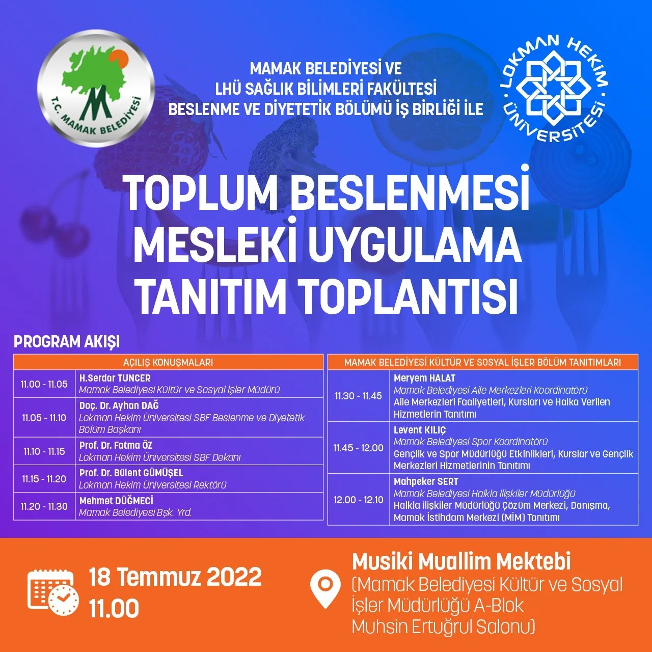 Toplum Beslenmesi Mesleki Uygulama Tanıtım Toplantısı